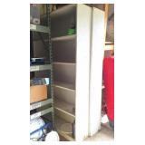 2 Wood 4 Tier Shelves, Gas Can, Fogger