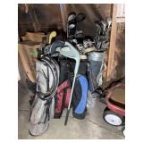 5 Golf Bags, Golf Clubs, Golf Shoes