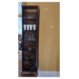 Bookcase, Milk Glass, Clear Glass and Crystal