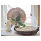 Lamp, Rug, Serving Dishes