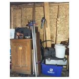 Cabinet, Step Tool Box, Bar Clamps