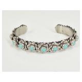 .60 OZT Unmarked Mexican Silver & Turquoise