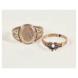 4.69 Grams Unmarked Victorian Gold Rings