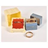 4 Grams Unmarked Victorian Gold Rings: Cigar Band