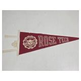 Rose Tech pre-1970 Pennant