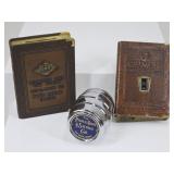 3 Vintage Coin Banks: One Pried Open