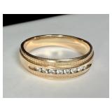 7 Grams 14K Gold Diamond Band