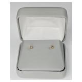 .42 Grams 14K Light Chocolate Diamond Earrings