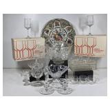 Vintage Snake Sets, Punch Bowl, Sherbets & More