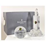 2 Waterford Crystal: Lighthouse w/ Box & Globe