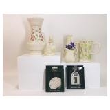Belleek Irish China: Garden Vase, Elf & More