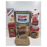 Advertising Tins, Burlap Sack: Skippy, Planters