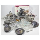 Silver Plate Pieces, Stemware, Tiffin, EAPG