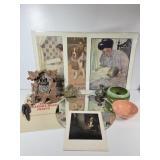Cuckoo Clock, Mirror, Pottery; Haeger & USA