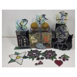 Stained Glass Pieces & Melted Glass Ornaments