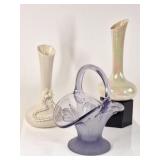 2 Dorthy Okumoto Hawaii Vase & Viking Glass