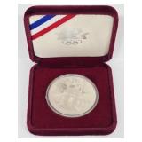 1984 Los Angeles Olympic Silver Dollar in Case