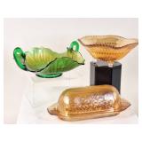 Fenton & Jeannette Carnival Glass Pieces