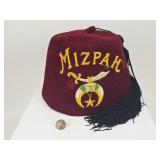 Vintage Mizpah Shriner Fez & Stamped 1956 Penny
