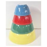 Pyrex Mixing Bowls-Primary Colors