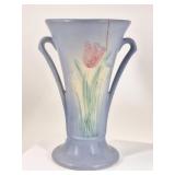 Hull Tulip Double Handle Vase, Repaired