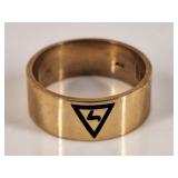 6.2 Grams 10K Gold 14th Degree Masonic Ring
