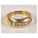 3.45 Grams 14KT Gold & Diamond Ring