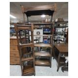 Set of Vintage Wooden Display Shelves