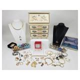 Vintage Costume Jewelry & Jewelry Box