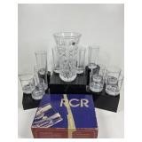 Royal Rock Crystal: Glasses & Vase