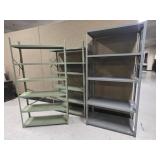 3 Sets of Metal Shelves