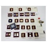 23 First Day Issue Gold Plated Stamps & More