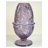 Fenton Pineapple Heart Fairy Lamp in Purple