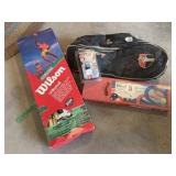 Volleyball Net, Horseshoes, Duffel Bag