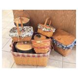 (8) Longaberger Baskets Including Ice Bucket