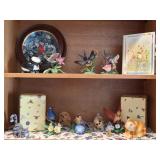 Lenox Porcelain Bird Figurines  & Mini Birdhouses
