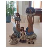 Terra Cotta Flower Girls By Courvoie