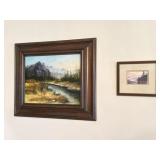 Oil on Canvas Mountain Scene by Joseph Boon