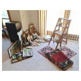 Wooden Step Stool Ladder, Frames, Rugs