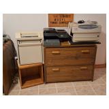 Canon Copier, Fellowes Paper Shredder, Lateral Cab