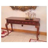 Console Table, Partylite Candle Holders