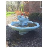 (EXTREMELY HEAVY) Elephant Bird Bath