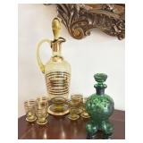 Vintage Glass Decanter Sets
