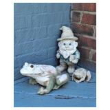 Lawn Decor, Planters: Frog, Gnome, Turtles