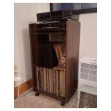 Technics Stereo Cabinet & Turntable, Record Albums