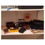 Minolta Camera, Nikon Binoculars, Bell & Howell