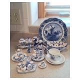 Delft Flow Blue Porcelain Miniatures & Tableware