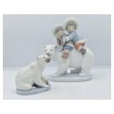 (2) Retired Lladro Figurines: 5352 & 5434