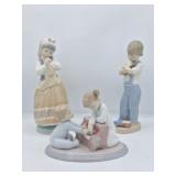 3 Retired Lladro Figurines: 5026, 4897, 8292