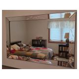 Vintage Etched Glass Mirror